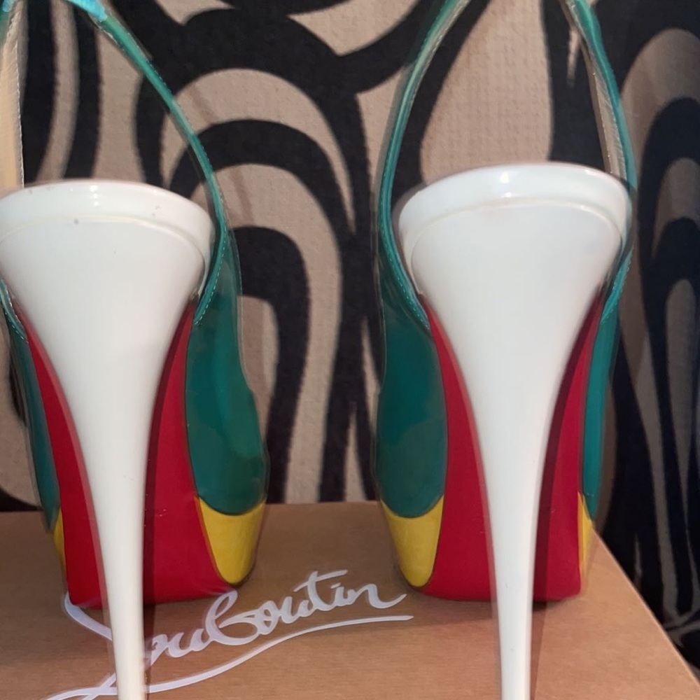 Multicolor Slingback Platforms - image 2